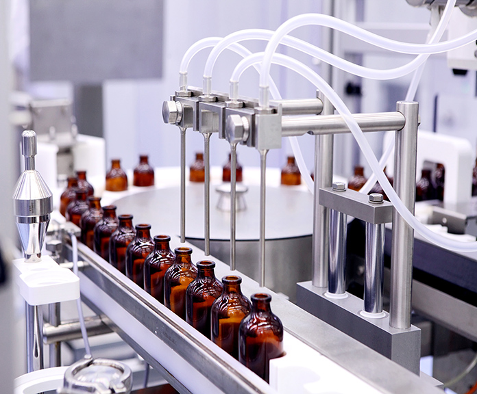 Bottling,And,Packaging,Of,Sterile,Medical,Products.,Machine,After,Validation