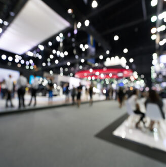 Blur,,Defocused,Background,Of,Public,Exhibition,Hall.,Business,Tradeshow,,Job