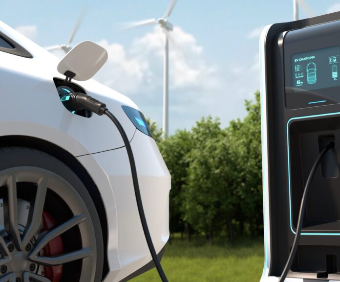 Electric,Car,Power,Charging,,Charging,Technology,,Clean,Energy,Filling,Technology.