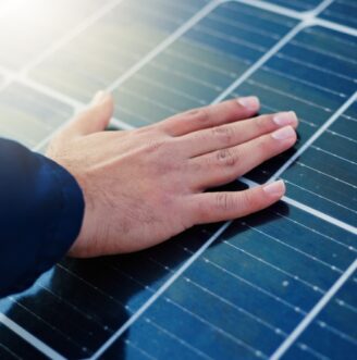 Solar,Panel,,Person,And,Hand,With,Light,For,Renewable,Energy,